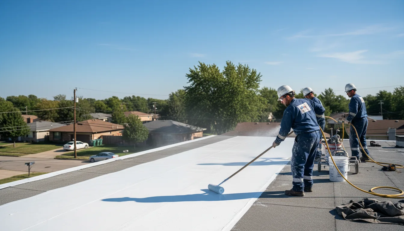 Commercial roof coating in Eagle Mountain, UT near me